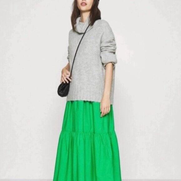 NWT Vero Moda Sweater Blouse Women's X-Small Gray Roll Neck Long Sleeve - Picture 1 of 9